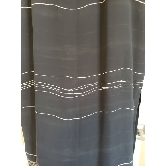 Josephine Chaus black, white striped, maxi, side split skirt, size 14 - Picture 2 of 6